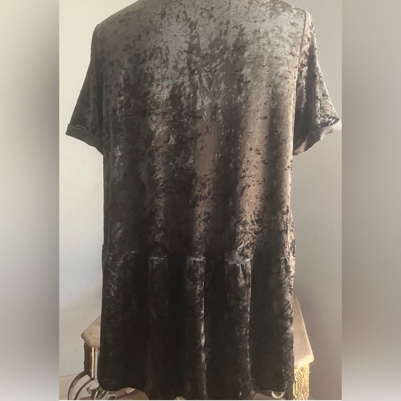 Altar'd State crushed velvet, baby doll top SZ M Boho chic - Picture 13 of 16